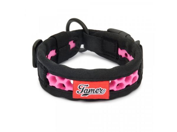 SOFTY Halsband | Länge: 35-41cm | Breite: 2,8cm | Farbe: schwarz/pink